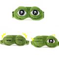 3D Frog Sleep Mask Natural Sleeping Eyeshade Women Men Creative Cartoon Soft Portable Blindfold Travel Office Eyepatch.