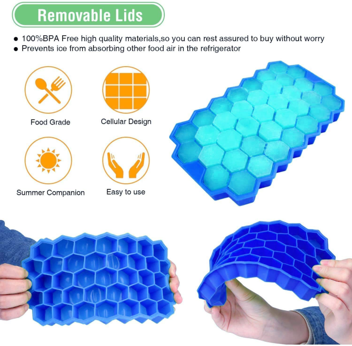 Silicone%20Honeycomb%2037%20Cavity%20Ice%20Cube%20Mold%20Tray%20%7C%20Reusable%20Freezer%20Tray%20for%20Ice%20Chocolate%20Jelly%20&%20Cake%20%7C%20Random%20Color%20%7C%20Pack%20of%201%20-%20Image%206