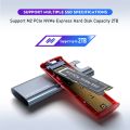 NVME Enclosure Type C USB 3.1 10G Adapter Case SSD M2 NVME External Case NVME USB SSD Enclosure Aluminium M.2 Case Box Tool Free.