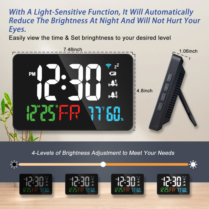 Smart%20Wifi%20Digital%20Wall%20Clock%20Temperature%20Humidity%20Display%204-Level%20Brightness%20Desk%20Table%20Electronic%20LED%20Alarm%20Clock%20Home%20Decor%20-%20Image%205