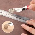 New 1Pcs Stainless Steel Leather Overstitch Wheel Space Paper Perforating Tool Tailor Stitch Marker Gear Roulette Patchwork Tool.