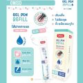 (Lift box of 12 pieces) oniso gel pen model 9191 blue ink 0.5mm pastel color changing refill manual pen dry left hand (blue gel pen). 
