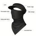Summer Full Face Mask Breathable Anti-UV Neck Flap Wide Brim Cycling Bandana Outdoor Sport Fishing Hiking Sunscreen Ice Silk Cap. 