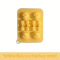 1pc Cute Teddy Bear Ice Cube Tray Flexible Food Grade Silicone Ice Cube Mold Ice Trays For Freezer. 