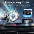 3-Head 5V USB Car Fan with 3 Adjustable Speeds Cooling Auto Cooler Air Ventilation System with Wind Regulation Car Accessories. 