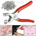 Metal Pliers Button Press Tool With 50Pcs Button. 