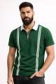 BURNOUT.PK NEW TRENDY SUMMER COLLECTION PACK OF 2 OLD MONEY STRIPES ZIPPER POLOS FOR MENS AND BOYS. 