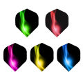 Yernea New Darts Flight 15Pcs/5set Professional 2D Dart Flight Color Aurora Tail Dart Accessories Wholesale. 