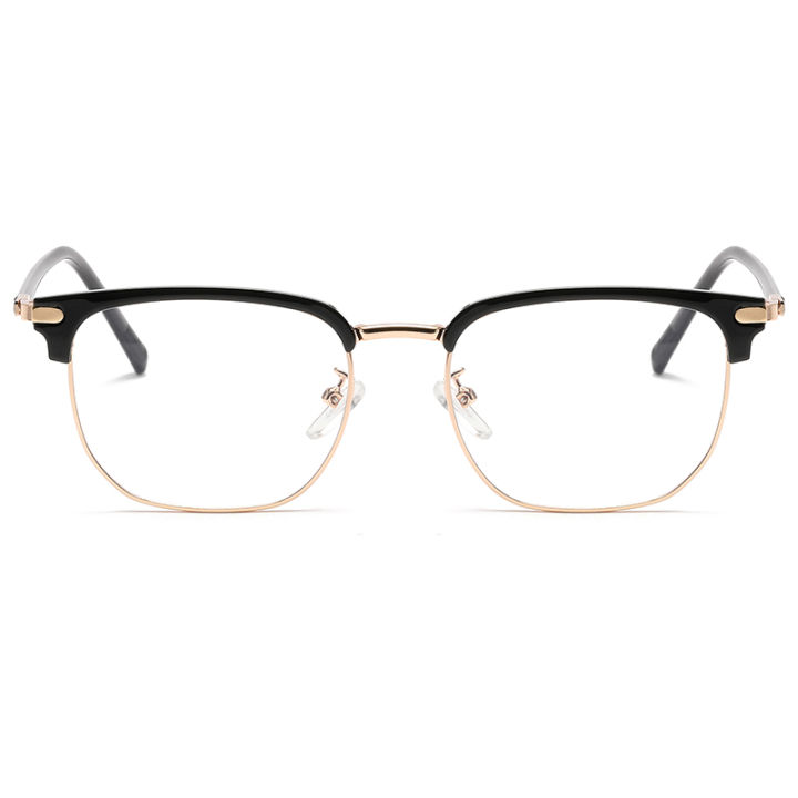 2024 Fashion New Casual Half Frame Design Flat Mirror Classic Retro ...