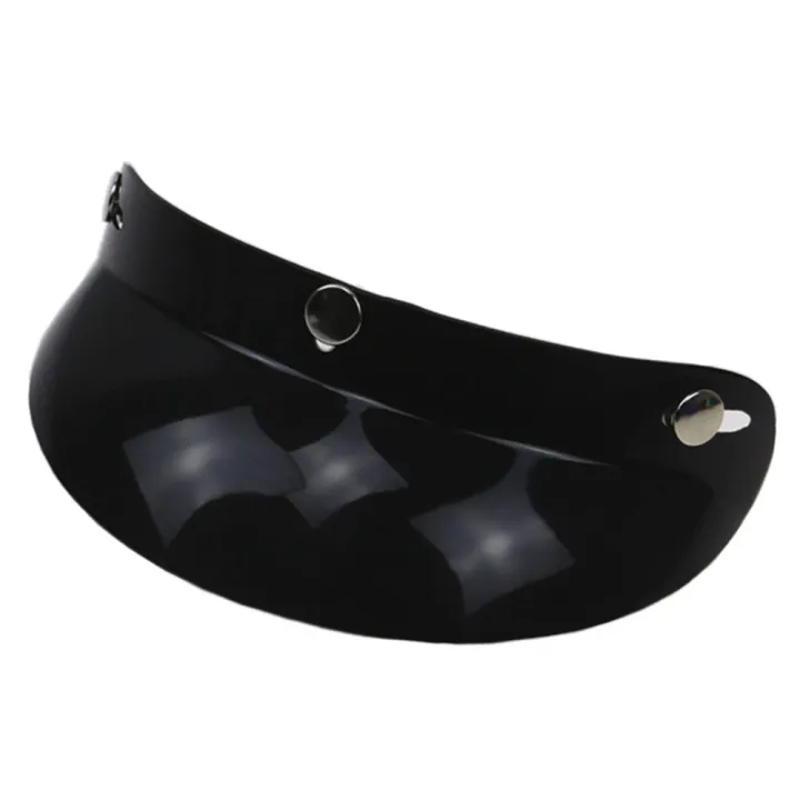 Universal%20Black%203-Snap%20Motorcycle%20Helmet%20Peak%20Lens%20Open%20Face%20Sun%20Shade%20Visor%20Shield%20-%20Image%205