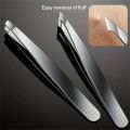 1/4 pcs Eyebrow Tweezers Set Stainless Steel Eyebrow Forceps Professional Beauty Tool Set For Facial Hair Inward Growing women. 