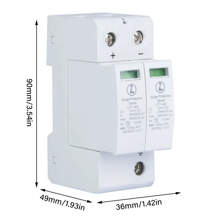 2P%2040KA%20Surge%20Protective%20Device%20DC%20Photovoltaic%20Lightning%20Tele%20Protector%20Low%20Voltage%20Arrester%201000V%20-%20Image%206