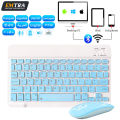 EMTRA Wireless Keyboard Bluetooth Keyboard and Mouse For iPad Air 5 Pro 12.9 Tecaldo Bluetooth For Xiaomi Samsung iPad Keyboard. 