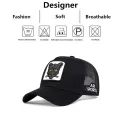 Unisex Cat Embroidery Baseball Net Caps Spring Summer Outdoor Adjustable Casual Hats Sunscreen Hat. 