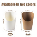 25/50pcs French Fries Holder Disposable Kraft Paper French Fry Cup Charcuterie Cup Snack Dessert Potato Chips Box Party Supplies. 