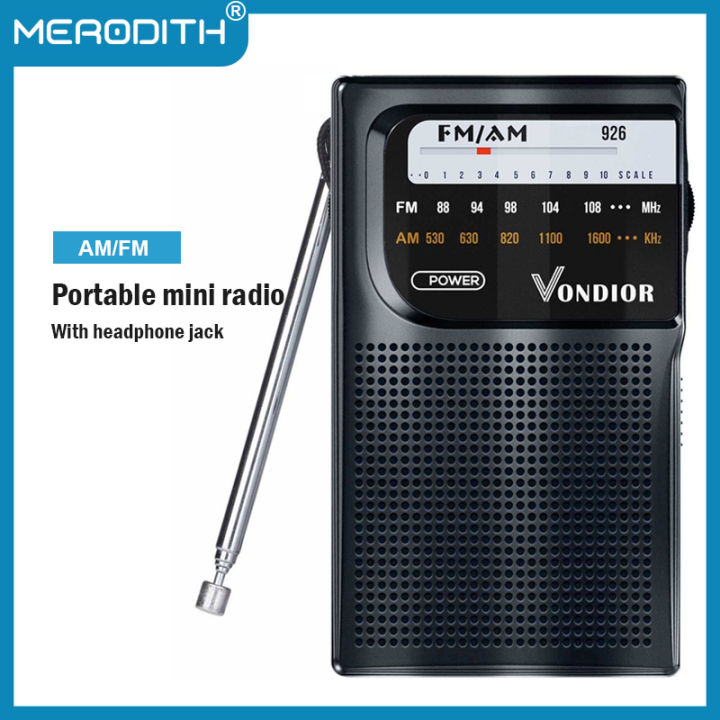 Portable mini AM / FM radio dual band stereo pocket radio suitable for ...