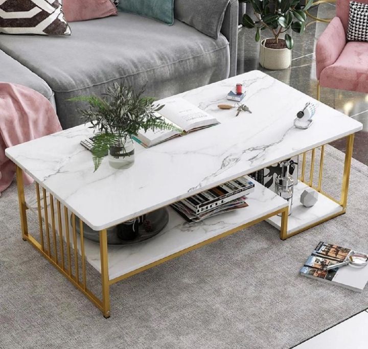Coffee table in marble design by ARS Furniture | Daraz.pk