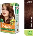 Nisha Cream Permanent Hair Color Natural Brown (Pack Of 1). 