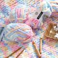 1Pc 250g Chunky Yarns for Knitting and Crochet Blanket Cushion Multicolor Chenille Thick Line Soft Warm Crochet Yarn Scarf Line. 