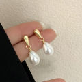 ZAKOL Fashion Elegant Teardrop Pear Imitation Pearl Drop Earrings Simple Versatile Jewelry Gift For Women. 