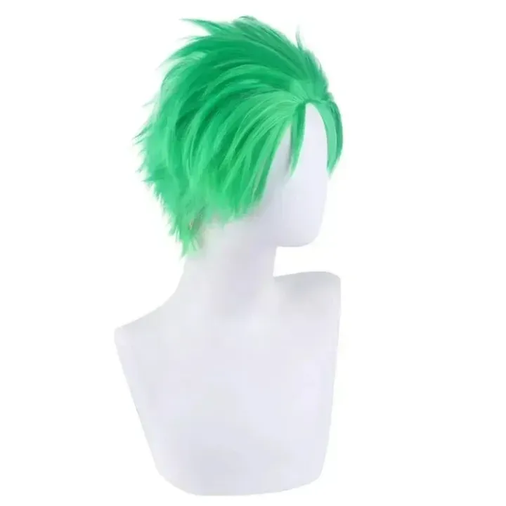 Anime%20Slicked-back%20green%20wig%20Short%20Layer%20Roronoa%20Zoro%20Comic%20Cosplay%20Wigs%20-%20Image%202