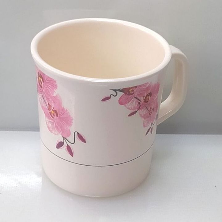 2 Piece Melamine Water Mug Size 400 ML For Home & Office Use.