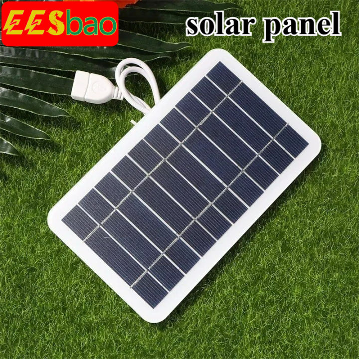 2W-15W Solar Charger Portable W/USB-C Fast Charging for IPhone Power Banks Camping Hiking Emergency Power Supply EESBAO
