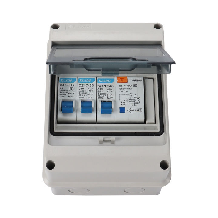 IP65 Weatherproof 5 Way Garage Caravan Campervan Consumer Unit ...