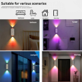 2/4-Pack Smart Cat Eye Dual Head Wall Light, Motion Sensor with Auto On/Off, 16 RGB Colors, 3M Range for Bedroom Hallway Stairs.