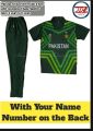 Kids Offical Pakistan cricket Kit jersy with customizable, Personalized Print Name and Number.Kids Pakistan Cricket Team T20 world cup Kit , ODI Kit World Cup Jersy with  Name and Number . A Blend of Polyester 60% cotton  40% offers A Comfortable Breathab. 