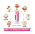 Wax Heater Machine Portable Wax Warmer Electric Depilatory Roller Hair Remover Refill with Srips & Wax Refil. 