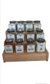 Wooden Spice Rack/Jar Stand Multipurpose Kitchen Organizer. 