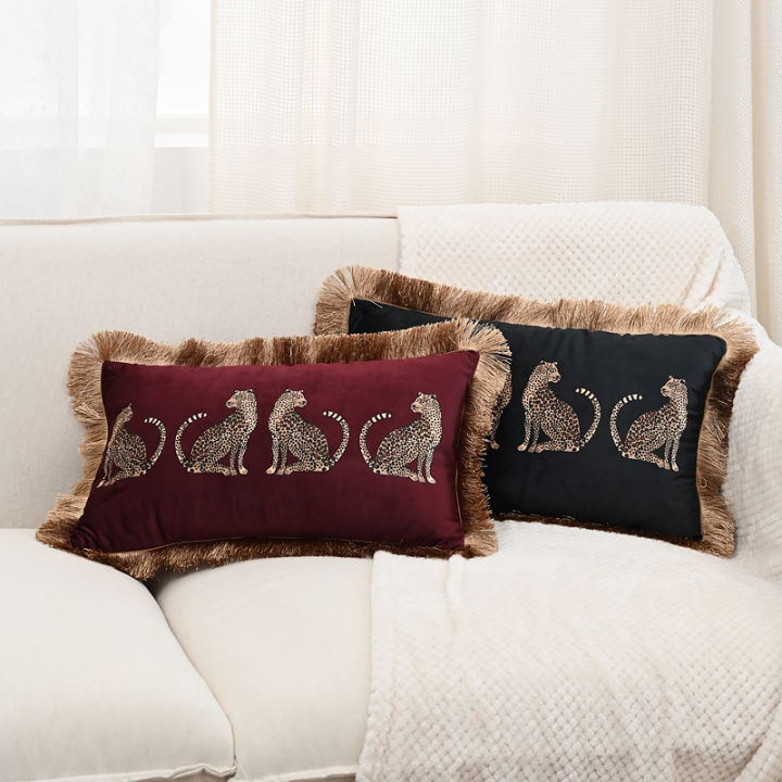 BUYNOW%201PC%20Luxury%20Leopard%20Print%20Tassel%20Lace%20Pillowcase%20No%20Pillow%20Core%20for%20Living%20Room%20Bedroom%20Sofa%20Cushion%20Cover%20Decoration%20-%20Image%205