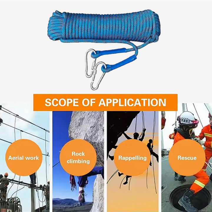 Outdoor Static Rope 10m/20m/30m Climbing Rope for Fire Rescue Safety ...