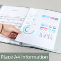KOBEST Multi-Layer A4 Side Transparent Thickening Folder - 20/30/40/60 Pages Office School Supplies High Quality File Cover. 