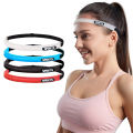 Sports Silicone Headband Running Workout Fitness Headbands Fashion Letter Hair Band Men Women Adjustable Elastic Hairbands.