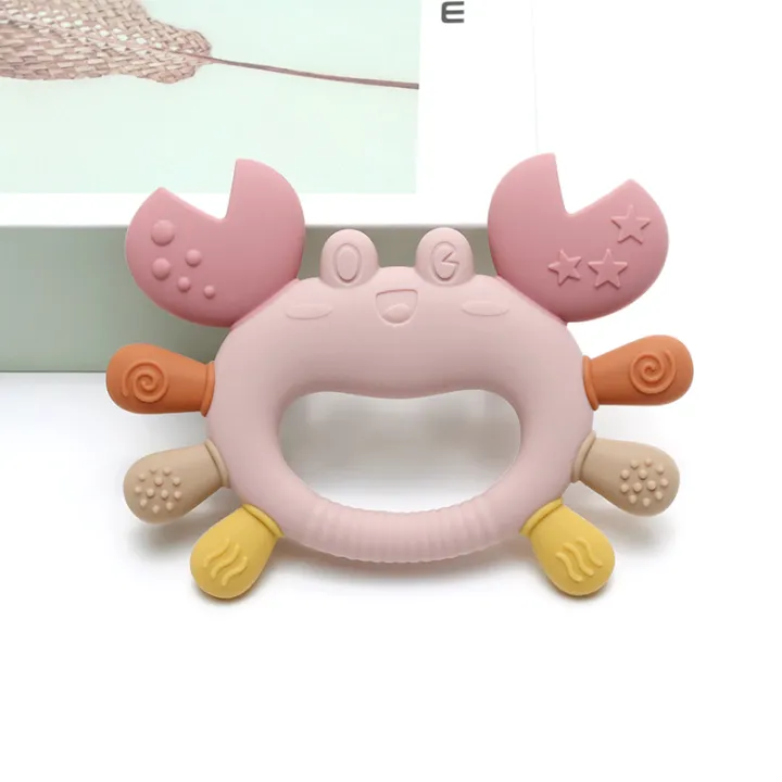 Crab-Shaped%20Baby%20Teether%20%20Food-Grade%20Silicone%20Teething%20Toy%20%20BPA-Free%20Chillable%20Infant%20Teether%20for%20Sore%20Gums%200-24%20Months%20-%20Image%205