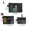 1/5/10pcs Mesh Clear Cosmetic Bags Women Black Makeup Bag Portable Travel Toiletry Organizer Case Lipstick Storage Pouch . 