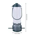 Multiple Holes Bird Feeder Automatic Foot Feeding Tool Pet Bird Feeder Outdoor Hanging Pet Food Dispenser for Flying Animals. 