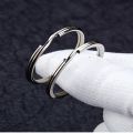 10 PC/Bag Quality Silver Metal Keychain DIY Circular Ring Keychain Split Men Keychain Keyring Accessorie.. 