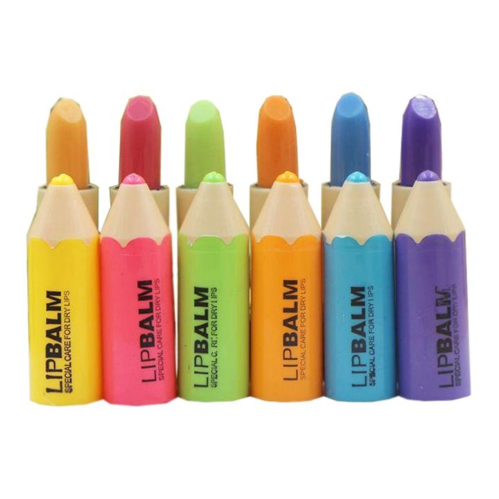 LIP BALM, For Dry Lips, Color-Changing Magical Lipstick, Pencil Crayon Lip Balm- Multicolor 1pc