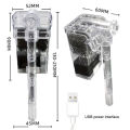Aquarium Hang On Filter Mini Filter Fish Tank USB power interface 2.5W Flow 250H/L Suitable for fish tanks below 30cm. 