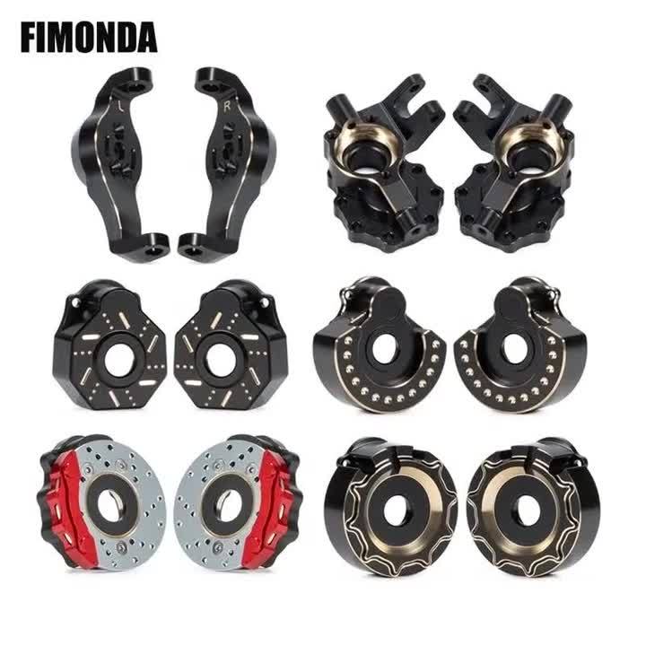 Black TRX4 Brass Weights Portal Axle Housing for 1/10 RC Rock Crawler TRX-4 Defender Bronco 2021 G500 K5 Sport TRX6 LCG Upgrade