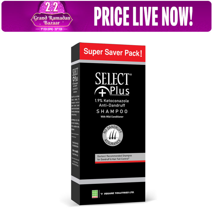 Select Plus Anti-Dandruff Shampoo 200ml