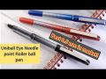 Uni-ball Eye Needle tip  Rollerball Pen , UB-185S Best roller Ball pen. 