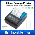 58mm Mini Portable Thermal Printer Receipt Mobile Wireless Bluetooth Ticket Bill Printer For Printing Labels/Tickets Receipt. 