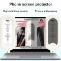 2pcs Anti Peeping Screen Protector for iPhone 16 13 12 14 15 ProMax 14Plus Dust Free Tempered Glass With Alignment Mounting Cove. 