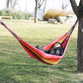 Single Wide Thick Canvas Hammock Outdoor Camping Backpackaging Leisure Swing Portable Hanging Bed Sleeping Swing Hammock. 