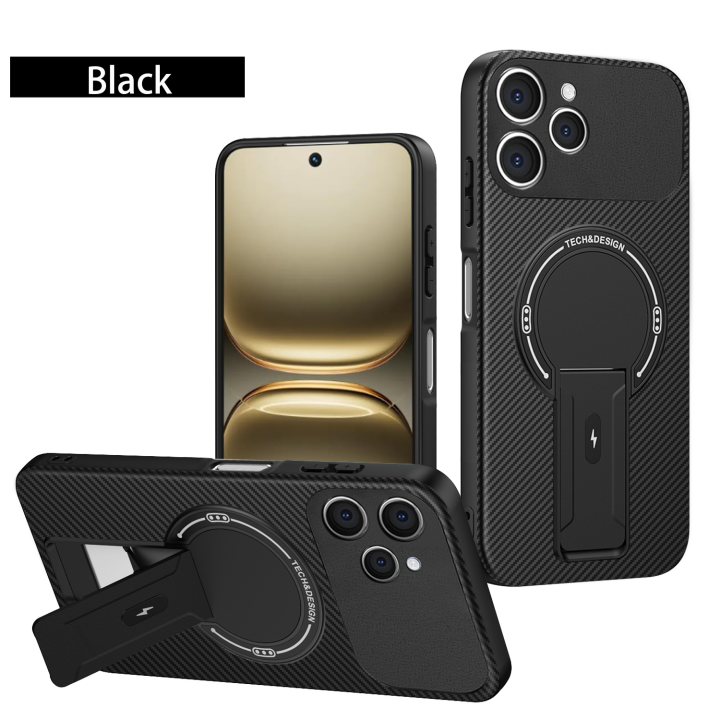 For Tecno Spark 40 Case Tecno Spark 40 Phone Case Tecno Spark 40 Cover KM5 Magnetic Mounting Bracket Protect Back Cover