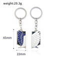 Anime Keychain Wings of Liberty Scouting Legion Cosplay Fans Pendant keyring for Women Men Backpack Jewelry Gift. 